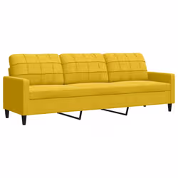 VidaXL 3278477 set di mobili per soggiorno Giallo Metallo, Legno compensato - Vista aggiuntiva 5