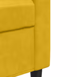 VidaXL 3278477 set di mobili per soggiorno Giallo Metallo, Legno compensato - Vista aggiuntiva 6