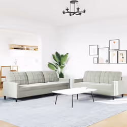VidaXL 3278481 set di mobili per soggiorno Grigio