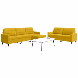 VidaXL 3278487 set di mobili per soggiorno Giallo Metallo, Legno compensato - Vista aggiuntiva 2