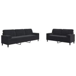 VidaXL 3278496 set di mobili per soggiorno Nero