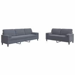 VidaXL 3278502, Grigio, Schiuma, Metallo, Poliestere, Polywood, Tessile, 2,26 m, 77 cm, 80 cm