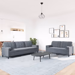VidaXL 3278502 set di mobili per soggiorno Grigio