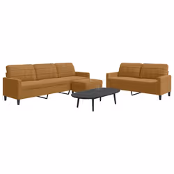 VidaXL 3278508 set di mobili per soggiorno Marrone Metallo, Legno compensato - Vista aggiuntiva 3
