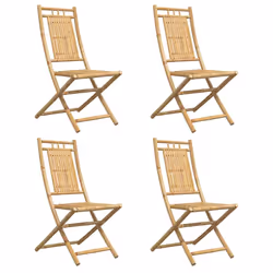 VidaXL 3278511 sedia da esterno Terrazzo Seduta imbottita Bamboo - Vista aggiuntiva 4