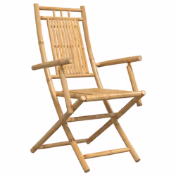 VidaXL 3278514 sedia da esterno Terrazzo Seduta imbottita Bamboo - Vista aggiuntiva 4
