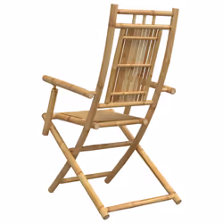 VidaXL 3278514 sedia da esterno Terrazzo Seduta imbottita Bamboo - Vista aggiuntiva 7