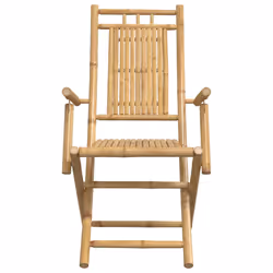 VidaXL 3278515 sedia da esterno Terrazzo Seduta imbottita Bamboo - Vista aggiuntiva 5
