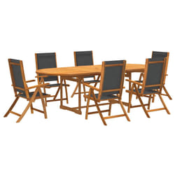 VidaXL 3279262 set mobili da esterno Nero