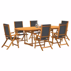 VidaXL 3279262 set mobili da esterno Nero - Vista aggiuntiva 2