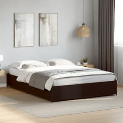 vidaXL Giroletto Nero 140x190 cm in Legno Multistrato e Metallo