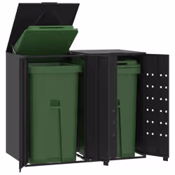 VidaXL 3279977 accessorio per contenitori di rifiuti Nero - Vista aggiuntiva 2