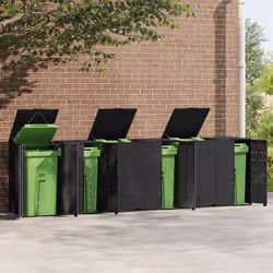 VidaXL 3279981 accessorio per contenitori di rifiuti Nero - Vista aggiuntiva 3