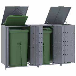 VidaXL 3279988 accessorio per contenitori di rifiuti Grigio - Vista aggiuntiva 2