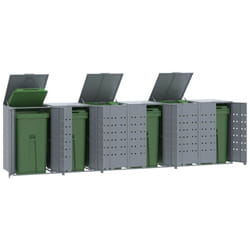 VidaXL 3279991 accessorio per contenitori di rifiuti Grigio