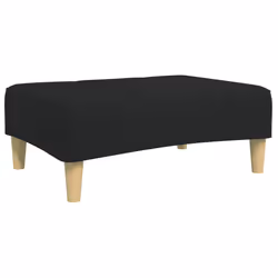 vidaXL Poggiapiedi Nero 77x55x31 cm in Tessuto - Vista aggiuntiva 2