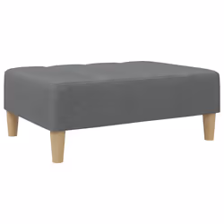 vidaXL Poggiapiedi Grigio Scuro 77x55x31 cm in Tessuto - Vista aggiuntiva 2