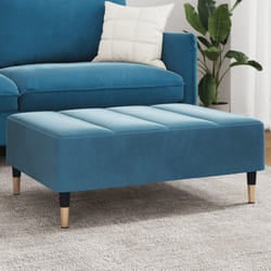 Vidaxl - Poggiapiedi Blu 77x55x31 cm in Velluto 883711