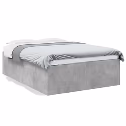 vidaXL Giroletto Grigio Cemento 135x190 cm in Legno Multistrato - Vista aggiuntiva 2