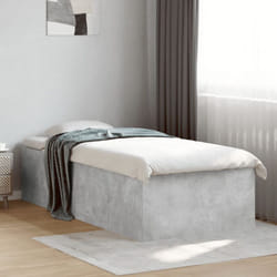 Giroletto Grigio Cemento 90x200 cm in Legno Multistrato Vidaxl 780705