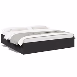 vidaXL Giroletto Nero 200x200 cm in Legno Multistrato - Vista aggiuntiva 2