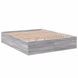 vidaXL Giroletto Grigio Sonoma 150x200 cm in Legno Multistrato - Vista aggiuntiva 3