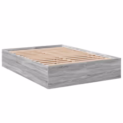 vidaXL Giroletto Grigio Sonoma 140x200 cm in Legno Multistrato - Vista aggiuntiva 3