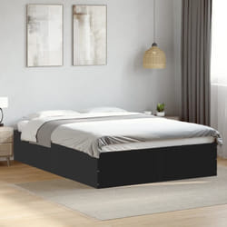Giroletto Nero 120x200 cm in Legno Multistrato Vidaxl 569012