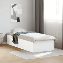vidaXL Giroletto Bianco 90x200 cm in Legno Multistrato