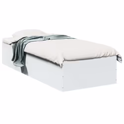 vidaXL Giroletto Bianco 90x200 cm in Legno Multistrato - Vista aggiuntiva 2