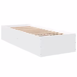 vidaXL Giroletto Bianco 90x200 cm in Legno Multistrato - Vista aggiuntiva 3