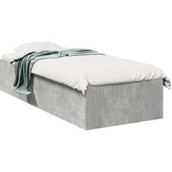 Giroletto Grigio Cemento 90x190 cm in Legno Multistrato Vidaxl 959486