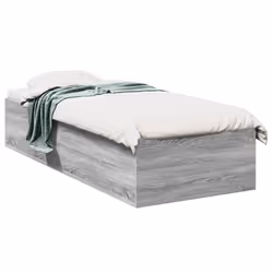 vidaXL Giroletto senza Materasso Rovere Sonoma 90x190 cm - Vista aggiuntiva 2