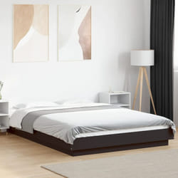 Vidaxl - Giroletto Nero 140x200 cm in Legno Multistrato 678863
