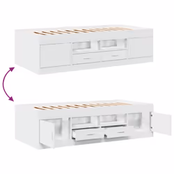 VidaXL 3280237 divano Divano letto Bianco - Vista aggiuntiva 7