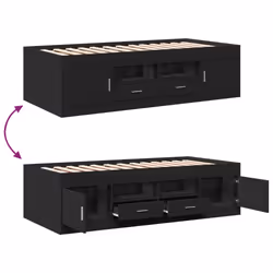 VidaXL 3280238 divano Divano letto Nero - Vista aggiuntiva 6