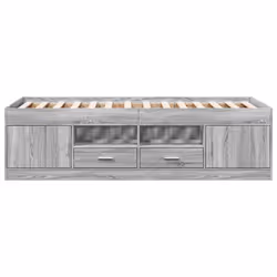 VidaXL 3280242 divano Divano letto Grigio, Quercia - Vista aggiuntiva 4