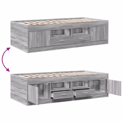 VidaXL 3280263 divano Divano letto Grigio, Quercia - Vista aggiuntiva 7