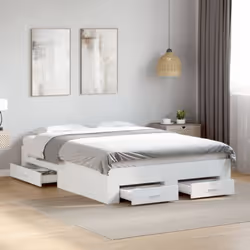 Aggiungete un tocco moderno alla vostra camera da letto con questo giroletto con i cassetti! Costituisce un complemento prati ...