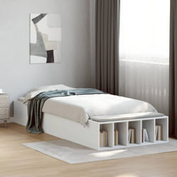 Giroletto Bianco 90x190 cm in Legno Multistrato Vidaxl 816218