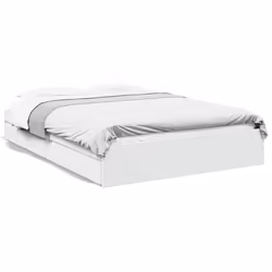 vidaXL Giroletto con Cassetti Bianco 150x200 cm in Legno Multistrato - Vista aggiuntiva 2