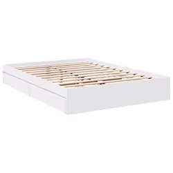 vidaXL Giroletto con Cassetti Bianco 150x200 cm in Legno Multistrato - Vista aggiuntiva 3