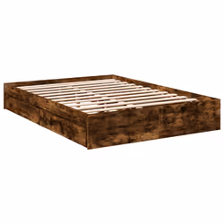 vidaXL Giroletto con Cassetti Rovere Fumo 120x200 cm Legno Multistrato - Vista aggiuntiva 3