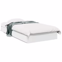 vidaXL Giroletto con Cassetti Bianco 90x200 cm in Legno Multistrato - Vista aggiuntiva 2