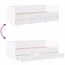 VidaXL 3280825 divano Divano letto Bianco - Vista aggiuntiva 6