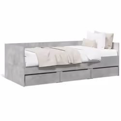 VidaXL 3280828, Divano letto, Grigio, Legno, 1930 mm, 930 mm, 650 mm