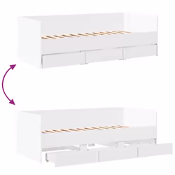 VidaXL 3280832 divano Divano letto Bianco - Vista aggiuntiva 7