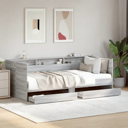 vidaXL Divano Letto con Cassetti senza Materasso 100x200 cm