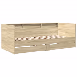 Divano Letto con Cassetti Rovere Sonoma 75x190 cm Multistratocod mxl 91067 - Vista aggiuntiva 3