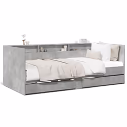 Divano Letto con Cassetti Grigio Cemento 75x190 cm Multistratocod mxl 115047 - Vista aggiuntiva 2